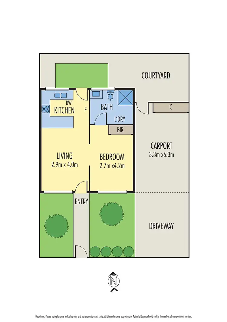 Floorplan of Homely unit listing, 2/376 Autumn Street, Herne Hill VIC 3218