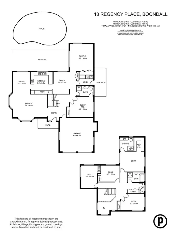 Floorplan of Homely house listing, 18 Regency Place, Boondall QLD 4034