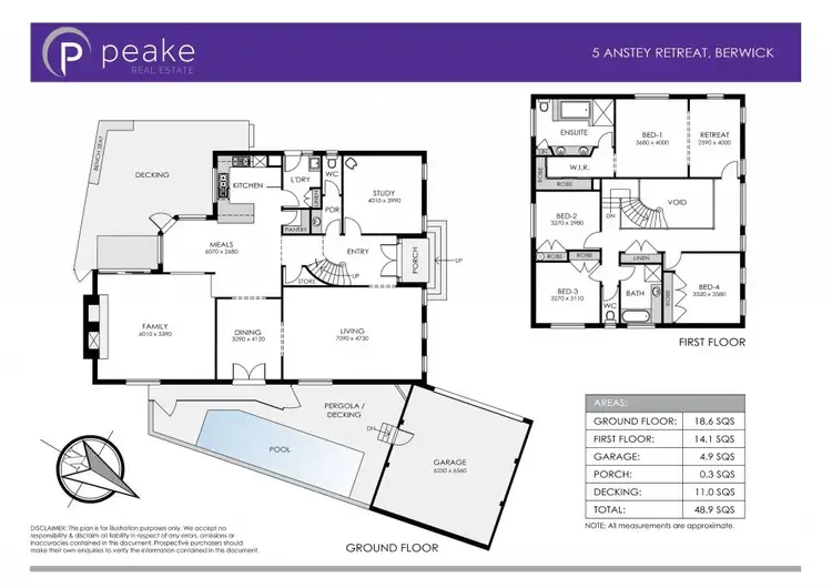Floorplan of Homely house listing, 5 Anstey Retreat, Berwick VIC 3806