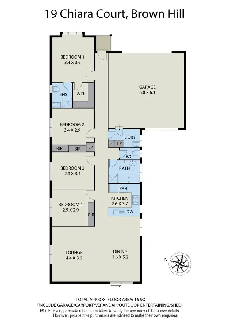 Floorplan of Homely house listing, 19 Chiara Court, Brown Hill VIC 3350