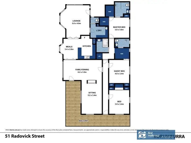 Floorplan of Homely house listing, 51 Radovick Street, Korumburra VIC 3950