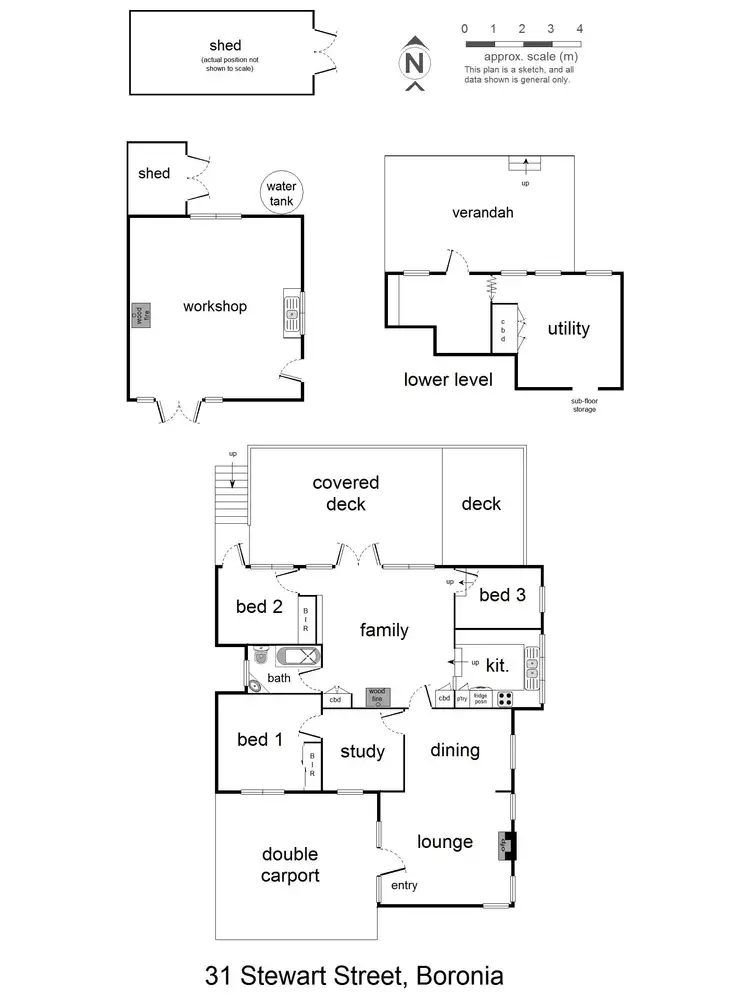 Floorplan of Homely house listing, 31 Stewart Street, Boronia VIC 3155