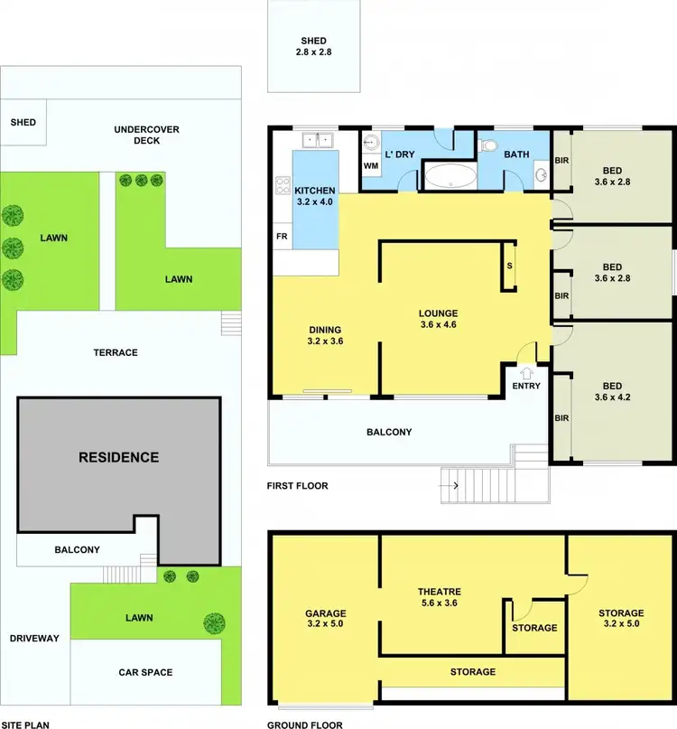 Floorplan of Homely house listing, 64 Valley Crescent, Glenroy VIC 3046