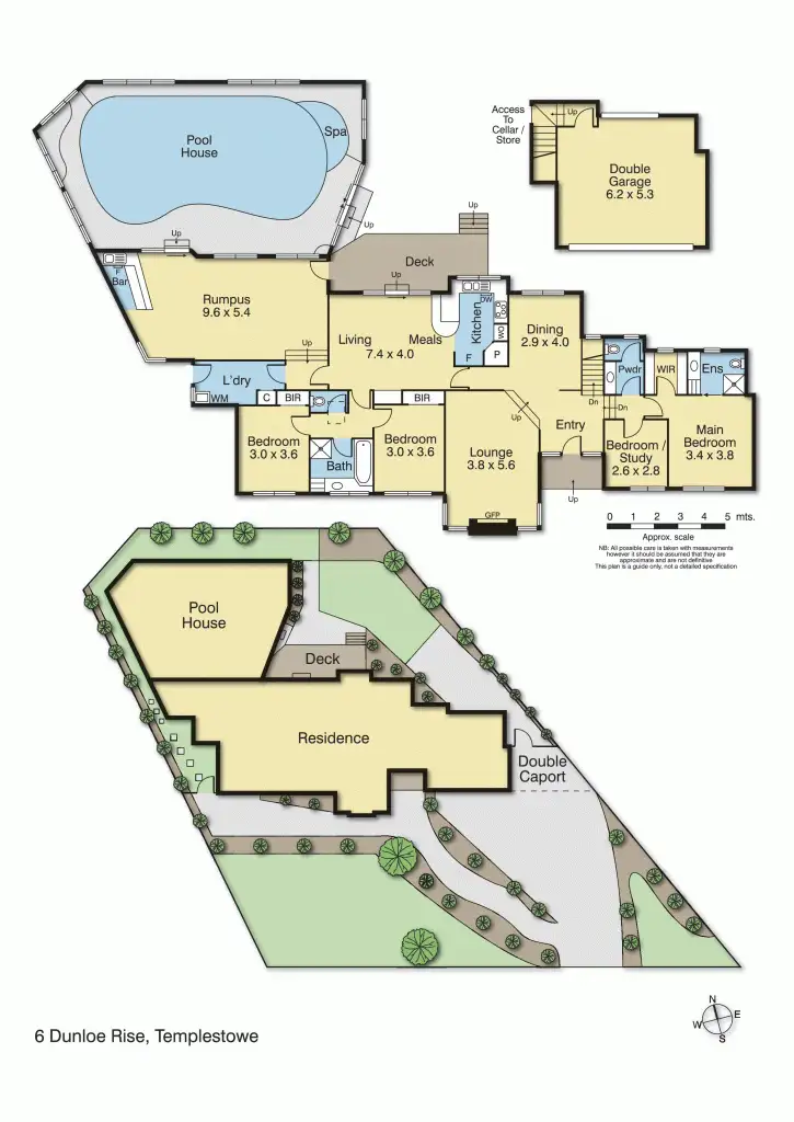 Floorplan of Homely house listing, 6 Dunloe Rise, Templestowe VIC 3106