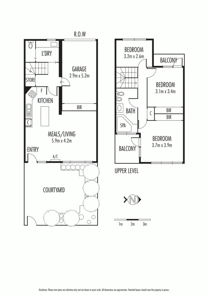 Floorplan of Homely townhouse listing, 2/39 Balston Street, St Kilda East VIC 3183