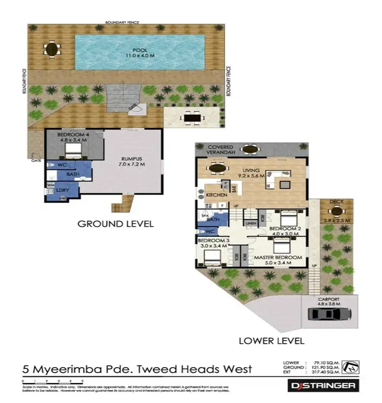 Floorplan of Homely house listing, 5 Myeerimba Parade, Tweed Heads West NSW 2485