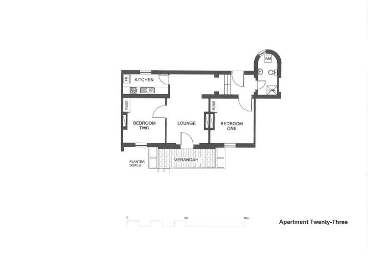 Floorplan of Homely unit listing, 23/8 Ben Street, Goulburn NSW 2580