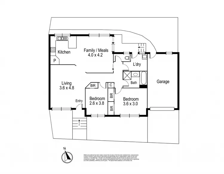 Floorplan of Homely house listing, 1/76C Purinuan Road, Reservoir VIC 3073