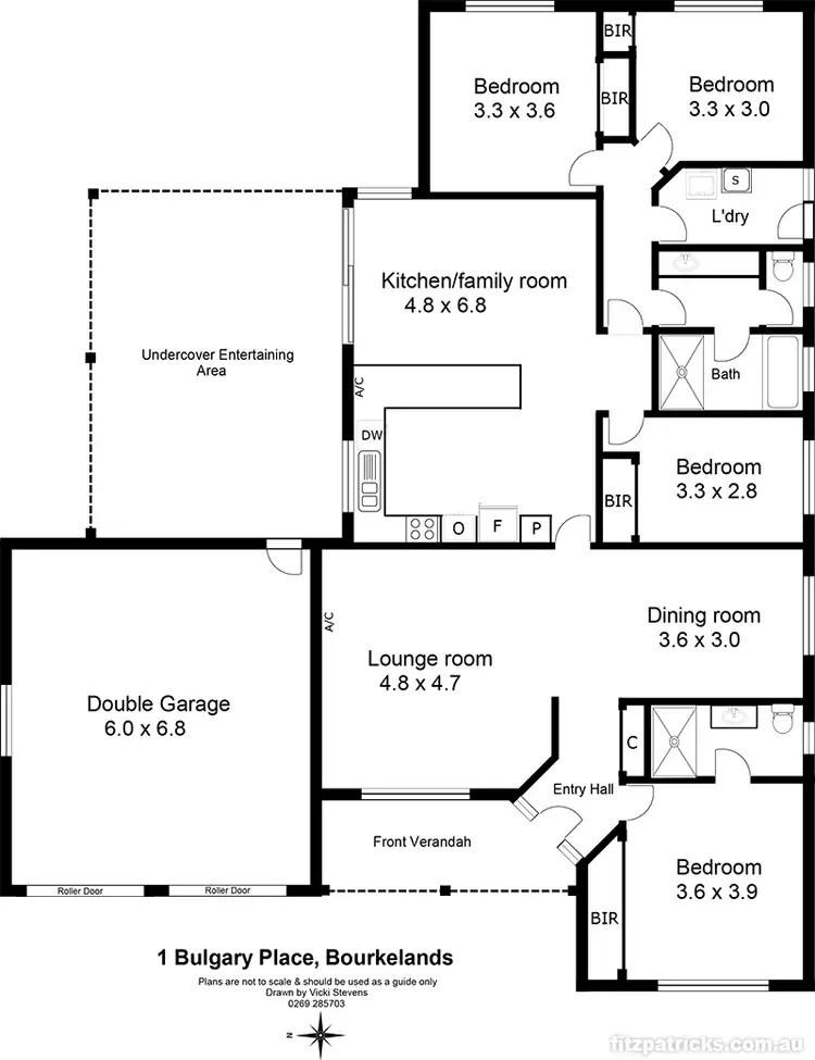 Floorplan of Homely house listing, 1 Bulgary Place, Bourkelands NSW 2650