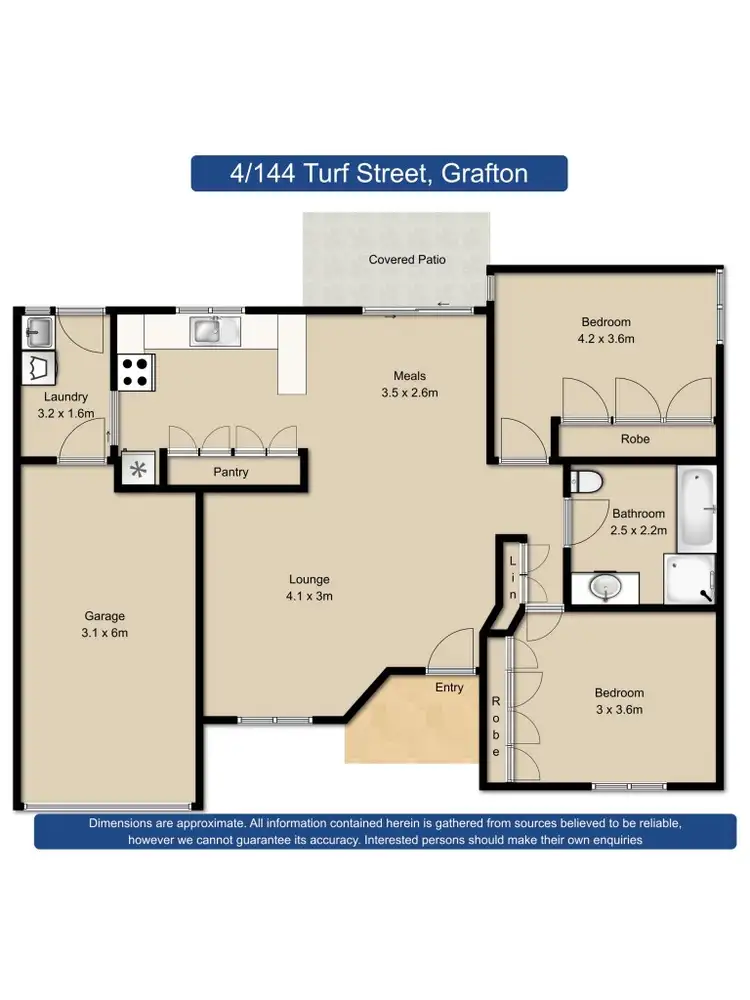 Floorplan of Homely villa listing, 4/144 Turf Street, Grafton NSW 2460