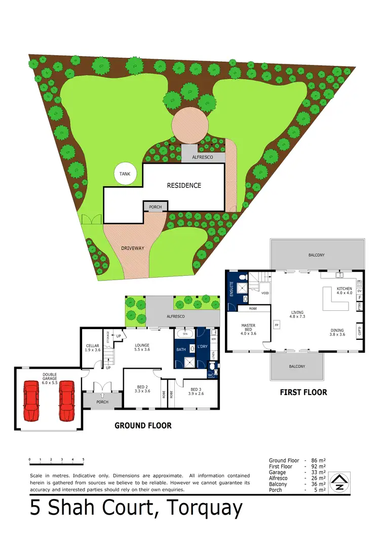 Floorplan of Homely house listing, 5 Shah Court, Torquay VIC 3228