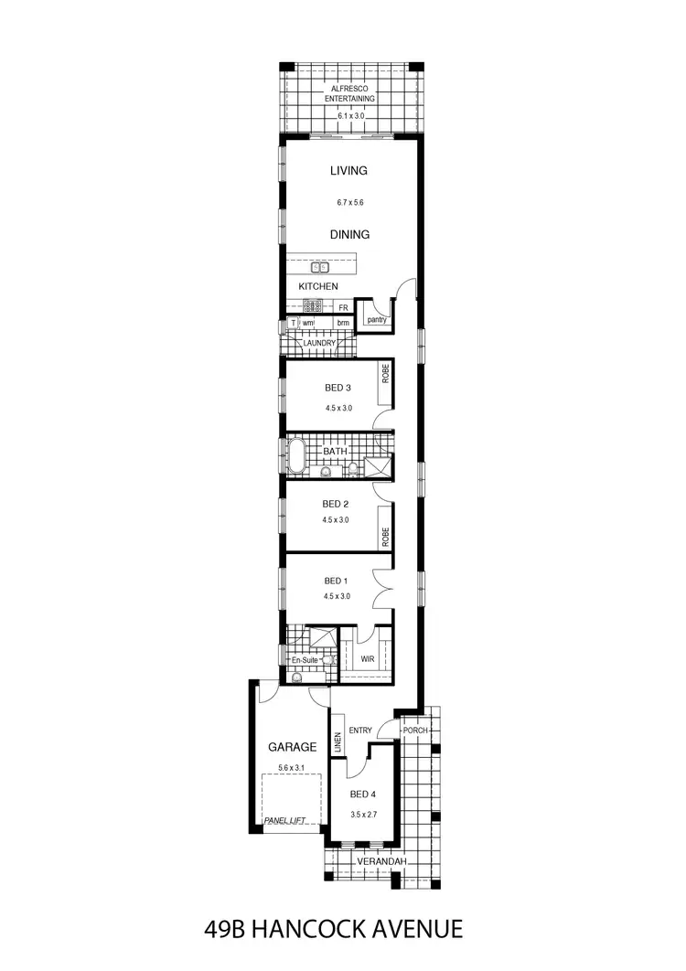 Floorplan of Homely house listing, 49A & 49B Hancock Avenue, Campbelltown SA 5074