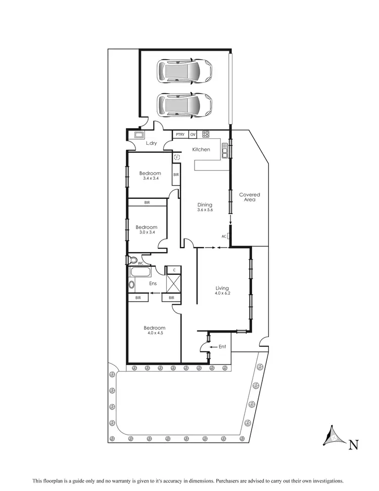Floorplan of Homely townhouse listing, 1/1 Franklin Street, Mentone VIC 3194