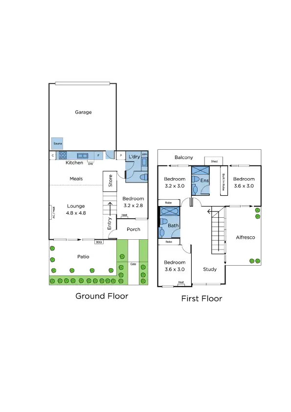 Floorplan of Homely townhouse listing, 9 Eucalyptus Drive, Maidstone VIC 3012