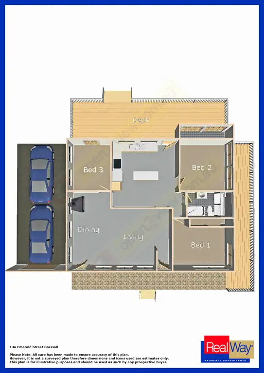 Floorplan of Homely house listing, 13a Emerald Street, Brassall QLD 4305