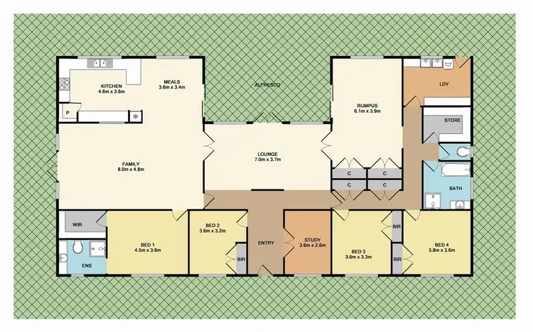 Floorplan of Homely house listing, 7 Bosco Drive, Eden Park VIC 3757