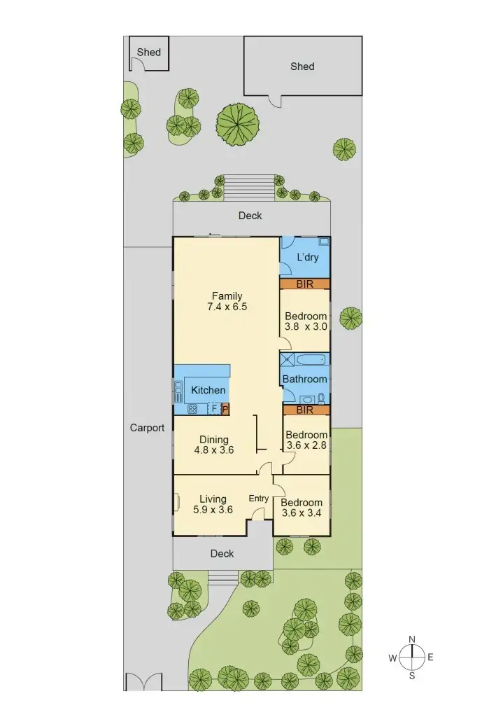 Floorplan of Homely house listing, 24 Barwon Avenue, Reservoir VIC 3073