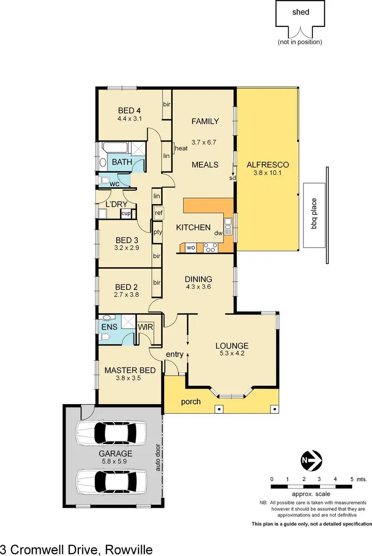 Floorplan of Homely house listing, 3 Cromwell Drive, Rowville VIC 3178