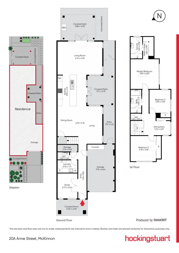 Floorplan of Homely townhouse listing, 20A Anne Street, Mckinnon VIC 3204