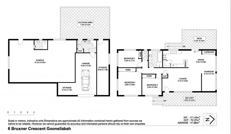 Floorplan of Homely house listing, 6 Bruxner Crescent (off Ballina Road), Goonellabah NSW 2480