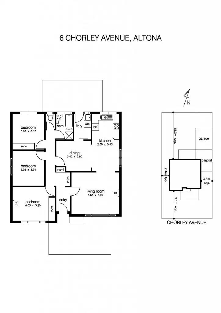 Floorplan of Homely house listing, 6 Chorley Avenue, Altona VIC 3018