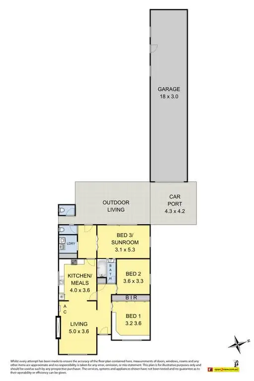 Floorplan of Homely house listing, 43 Omar Street, Maidstone VIC 3012