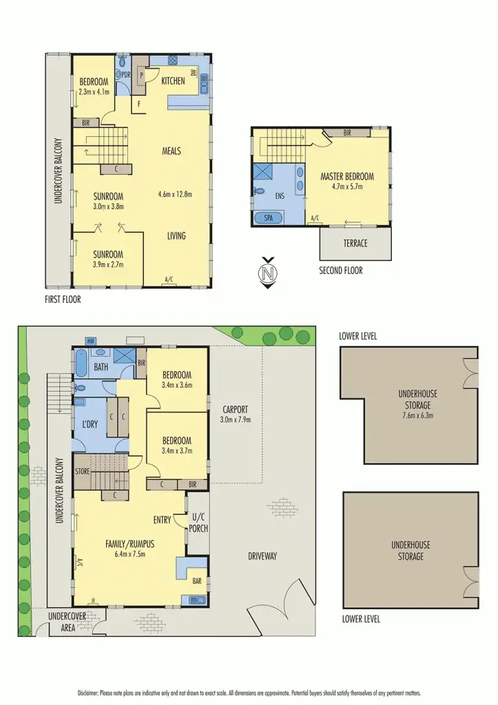 Floorplan of Homely townhouse listing, 1/56 Nepean Highway, Seaford VIC 3198