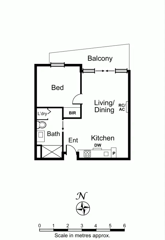 Floorplan of Homely apartment listing, 603/19-21 Hanover Street, Oakleigh VIC 3166