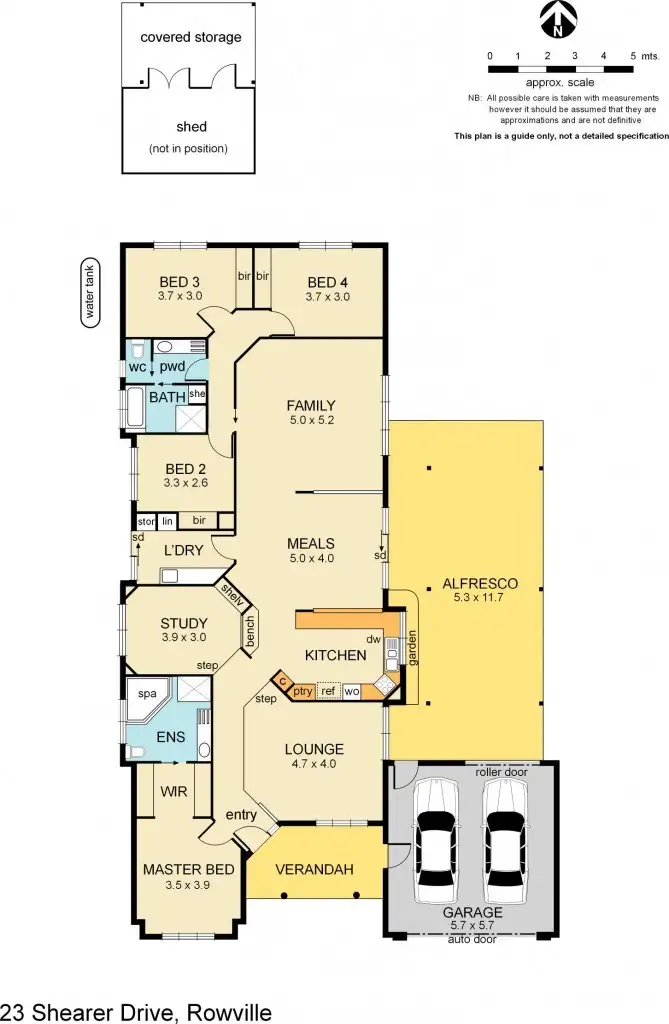 Floorplan of Homely house listing, 23 Shearer Drive, Rowville VIC 3178