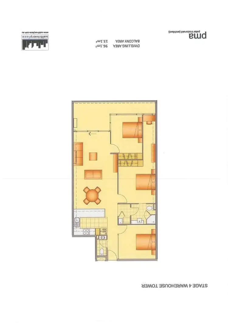 Floorplan of Homely apartment listing, 502/21 Moreland Street, Footscray VIC 3011