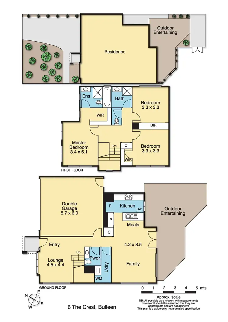 Floorplan of Homely townhouse listing, 6 The Crest, Bulleen VIC 3105