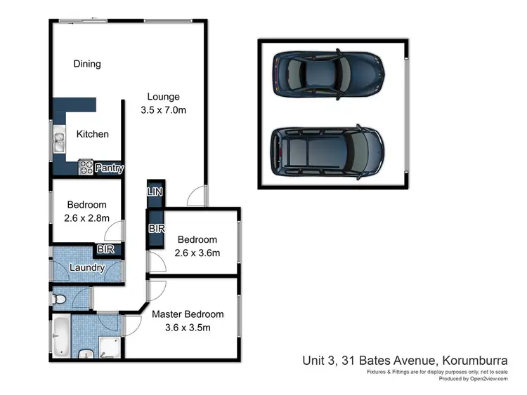 Floorplan of Homely unit listing, 3/31 Bates Ave, Korumburra VIC 3950