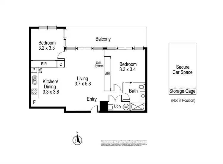 Floorplan of Homely apartment listing, 1/44-46 Mary Street, Preston VIC 3072
