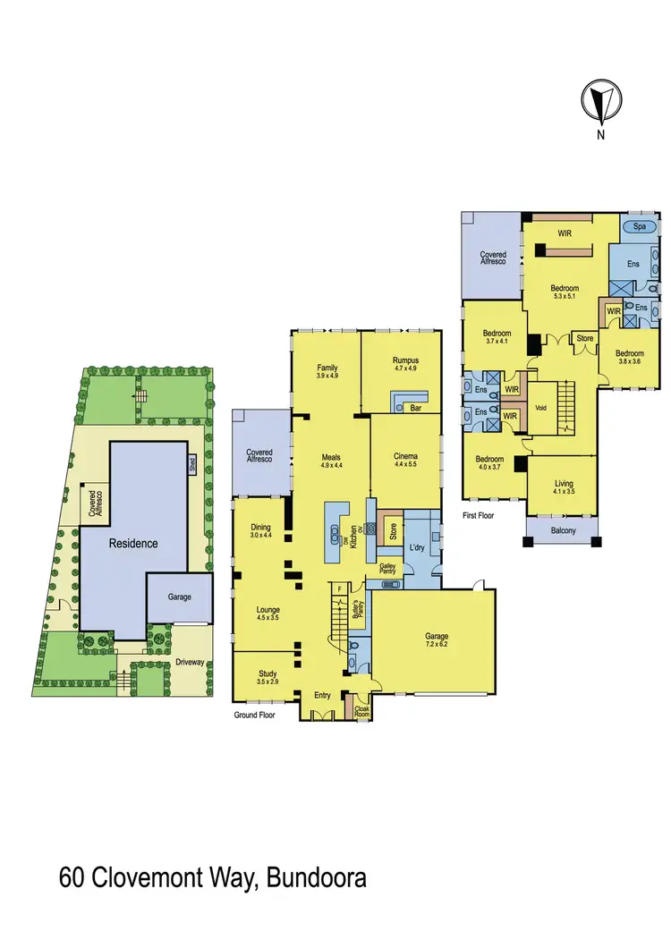Floorplan of Homely house listing, 60 Clovemont Way, Bundoora VIC 3083