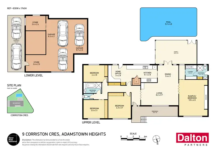 Floorplan of Homely house listing, 9 Corriston Crescent, Adamstown Heights NSW 2289