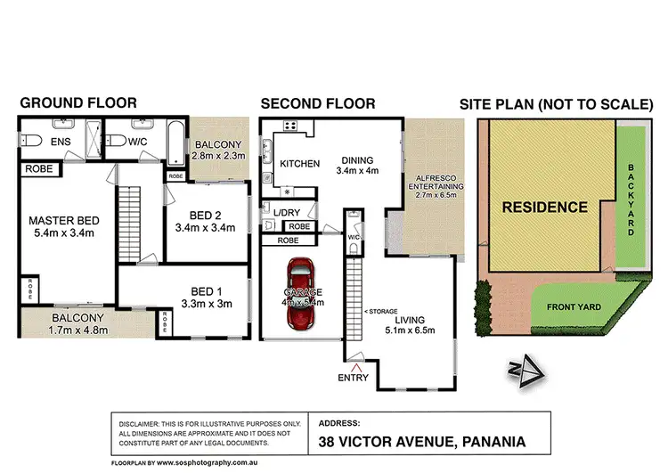 Floorplan of Homely semi-detached listing, 38 Victor Avenue, Picnic Point NSW 2213