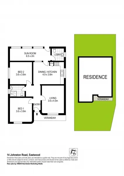 Floorplan of Homely house listing, 14 Johnston Road, Eastwood NSW 2122
