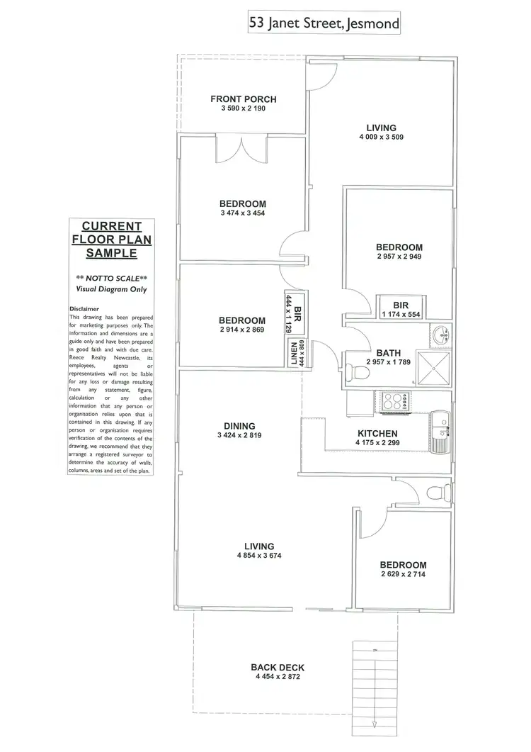 Floorplan of Homely house listing, 53 Janet Street, Jesmond NSW 2299