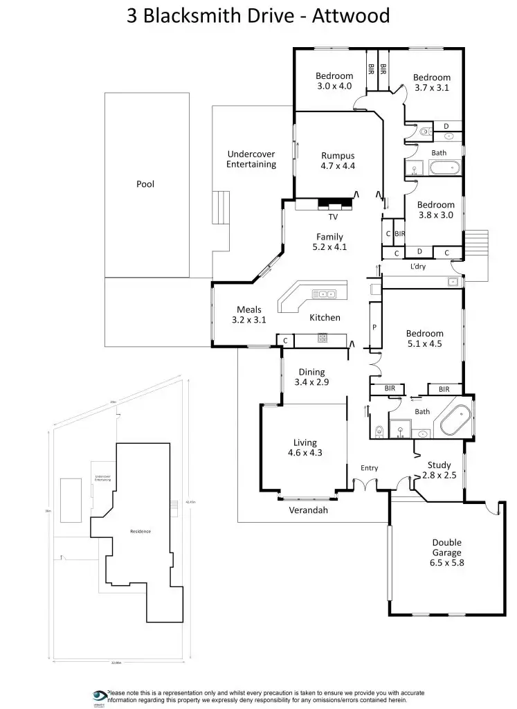Floorplan of Homely house listing, 3 Blacksmith Drive (Alanbrae), Attwood VIC 3049