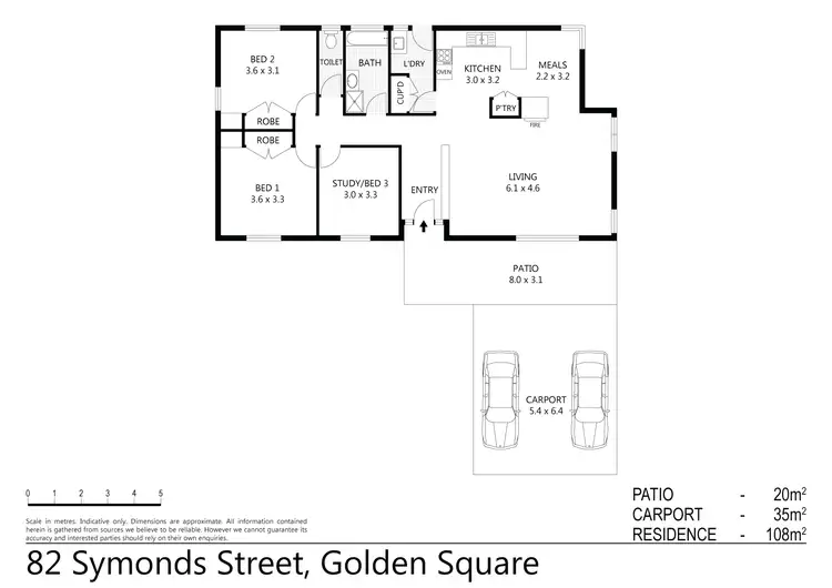 Floorplan of Homely house listing, 82 Symonds Street, Golden Square VIC 3555