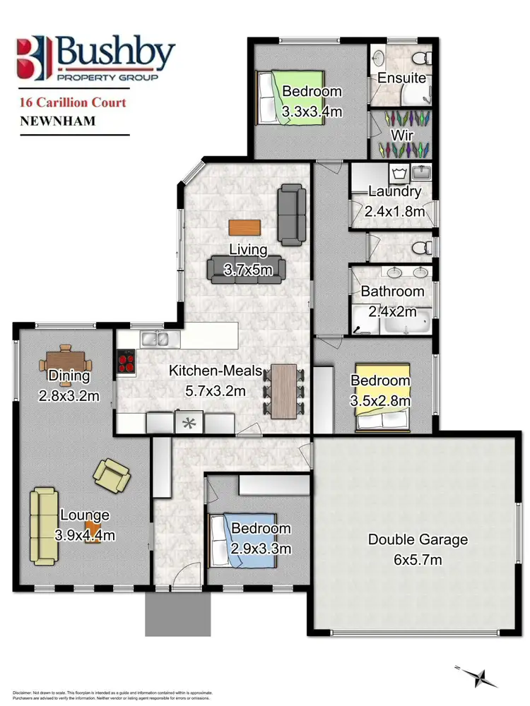 Floorplan of Homely house listing, 16 Carillion Court, Newnham TAS 7248