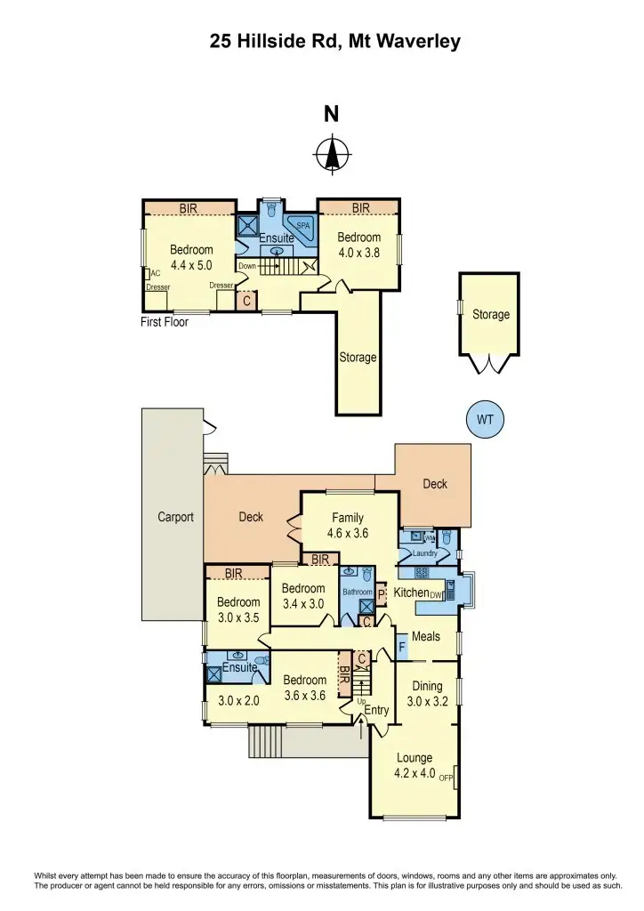 Floorplan of Homely house listing, 25 Hillside Road, Mount Waverley VIC 3149