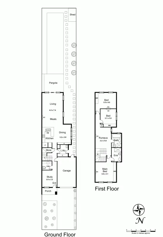 Floorplan of Homely townhouse listing, 28A Barrington Street, Bentleigh East VIC 3165