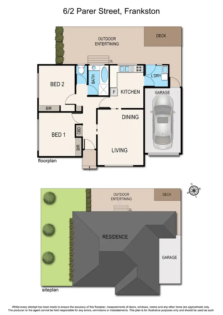 Floorplan of Homely unit listing, 6/2 Parer Street, Frankston VIC 3199