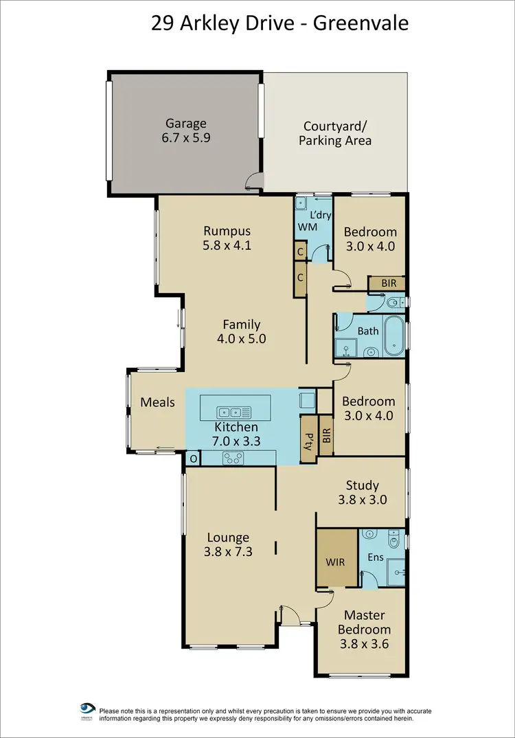 Floorplan of Homely house listing, 29 Arkley Drive, Greenvale VIC 3059