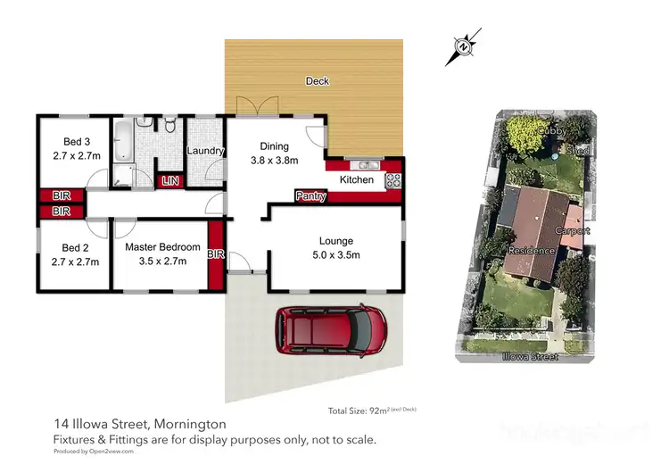 Floorplan of Homely house listing, 14 Illowa Street, Mornington VIC 3931