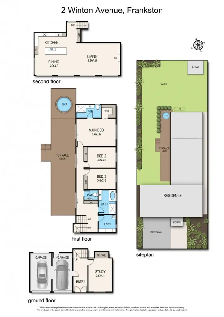 Floorplan of Homely house listing, 2 Winton Avenue, Frankston VIC 3199