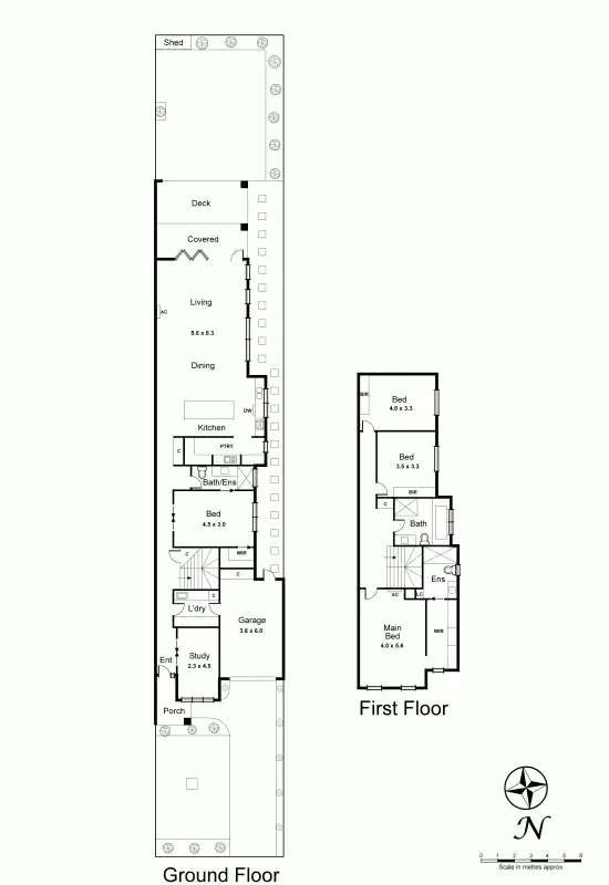 Floorplan of Homely townhouse listing, 42A Kennedy Street, Bentleigh East VIC 3165