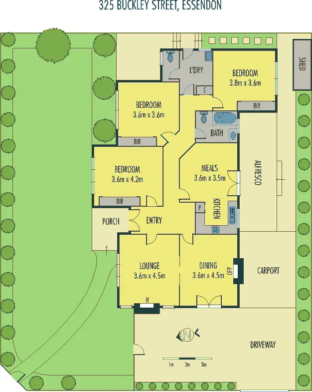 Floorplan of Homely house listing, 325 Buckley Street, Aberfeldie VIC 3040