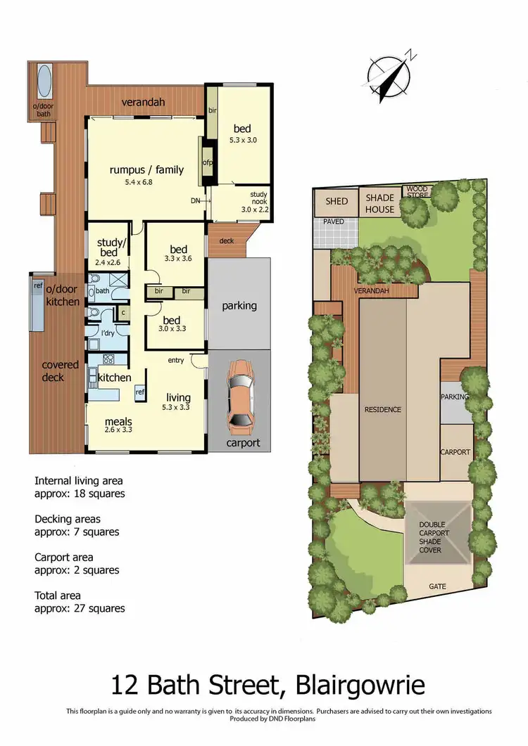 Floorplan of Homely house listing, 12 Bath Street, Blairgowrie VIC 3942